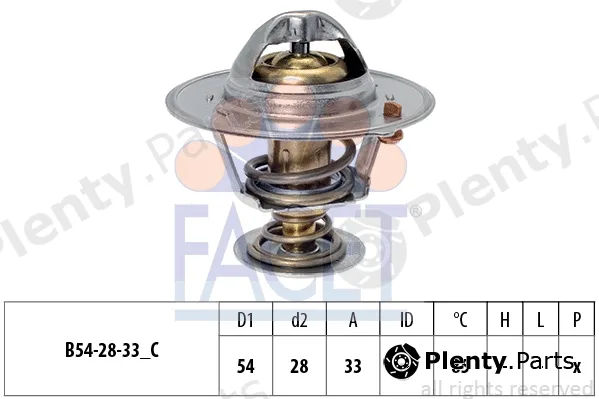 Facet 7.8837S — Thermostat, coolant Made in Italy - OE Equivalent