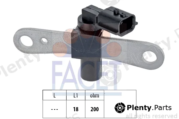 Facet 9.0658 — Sensor, crankshaft pulse Made in Italy - OE Equivalent