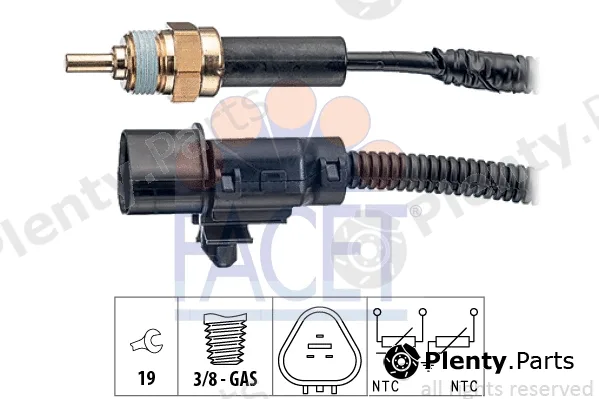 Facet 7.3374 — Sensor, coolant temperature Made in Italy - OE Equivalent