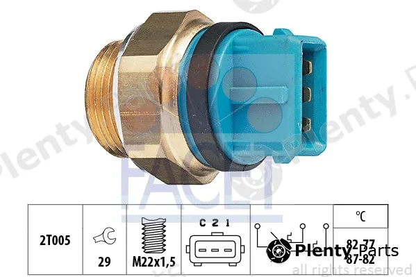 Facet 7.5630 — Temperature Switch, radiator fan Made in Italy - OE Equivalent