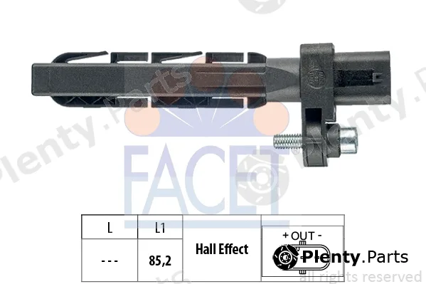Facet 9.0758 — Sensor, crankshaft pulse Made in Italy - OE Equivalent