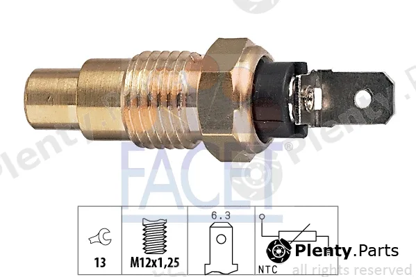 Facet 7.3159 — Sensor, coolant temperature Made in Italy - OE Equivalent