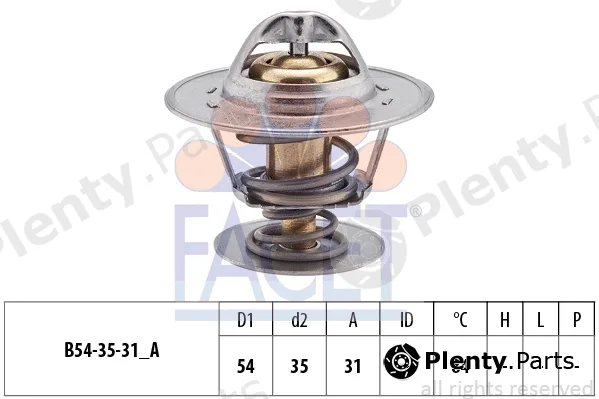 Facet 7.8612S — Thermostat, coolant Made in Italy - OE Equivalent