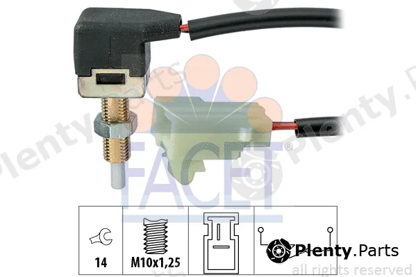 Facet 7.1297 — Switch, clutch control (cruise control) Made in Italy - OE Equivalent