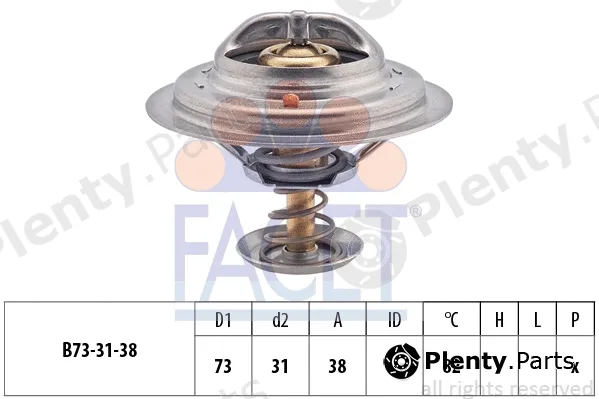 Facet 7.8363S — Thermostat, coolant Made in Italy - OE Equivalent