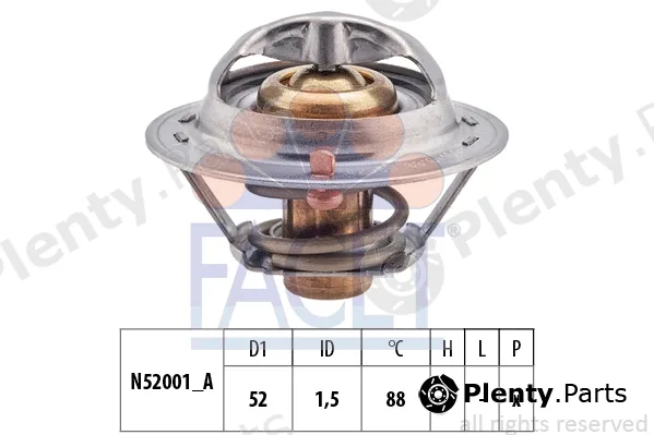 Facet 7.8266S — Thermostat, coolant Made in Italy - OE Equivalent