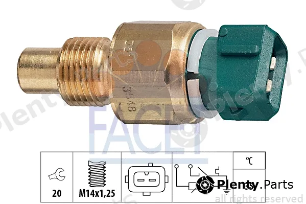 Facet 7.3548 — Sensor, coolant temperature Made in Italy - OE Equivalent