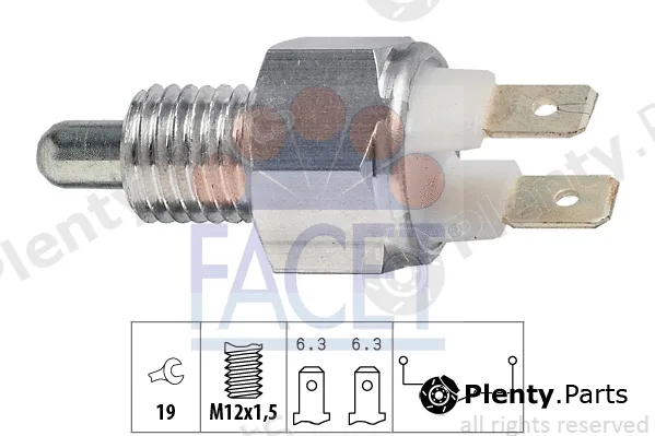 Facet 7.6029 — Switch, reverse light Made in Italy - OE Equivalent