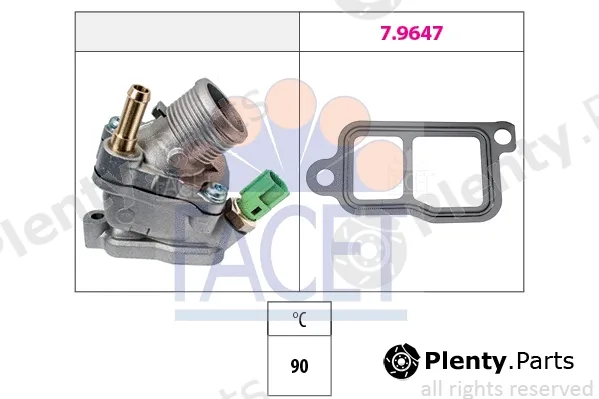 Facet 7.8733 — Thermostat, coolant Made in Italy - OE Equivalent