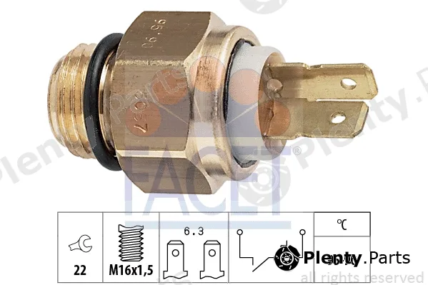 Facet 7.5057 — Temperature Switch, radiator fan Made in Italy - OE Equivalent