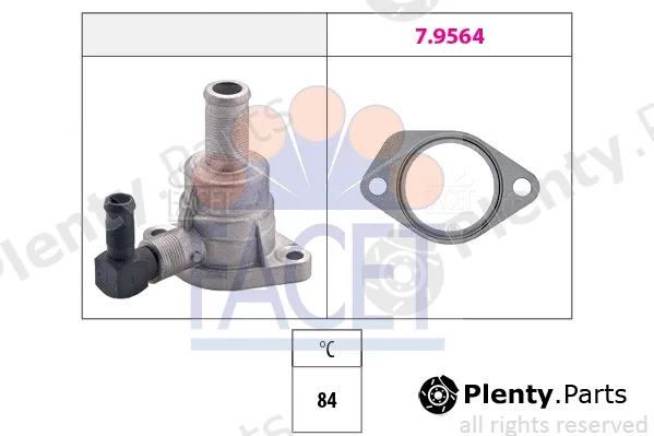 Facet 7.8490 — Thermostat, coolant Made in Italy - OE Equivalent