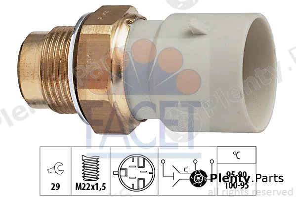 Facet 7.5676 — Temperature Switch, radiator fan Made in Italy - OE Equivalent