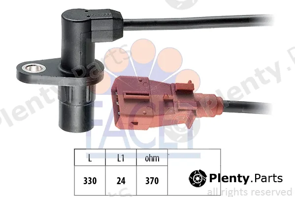Facet 9.0021 — Sensor, crankshaft pulse Made in Italy - OE Equivalent