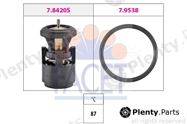 Facet 7.8420 — Thermostat, coolant Made in Italy - OE Equivalent