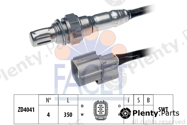 Facet 10.7572 — Lambda Sensor Made in Italy - OE Equivalent