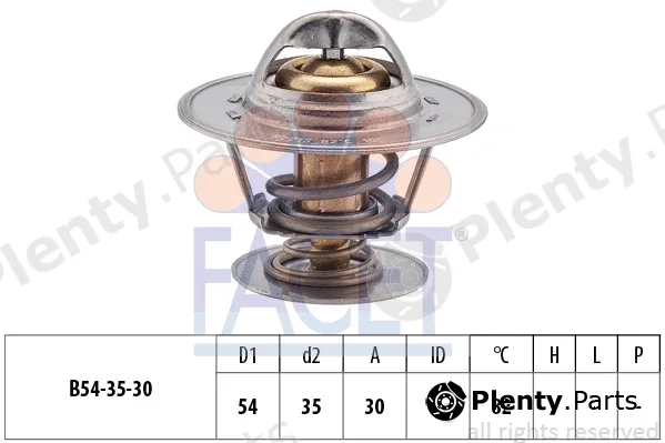 Facet 7.8221S — Thermostat, coolant Made in Italy - OE Equivalent