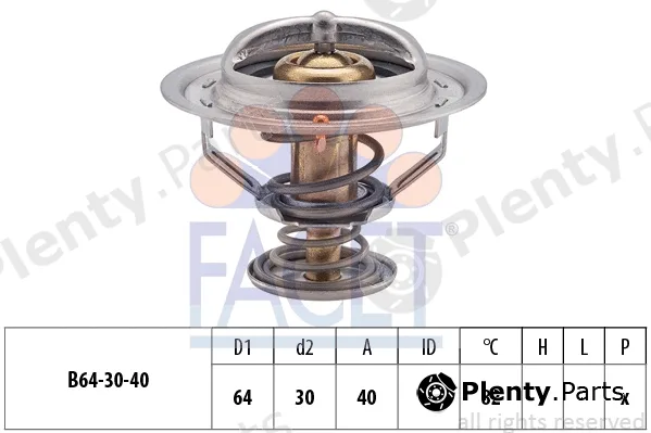 Facet 7.8370S — Thermostat, coolant Made in Italy - OE Equivalent