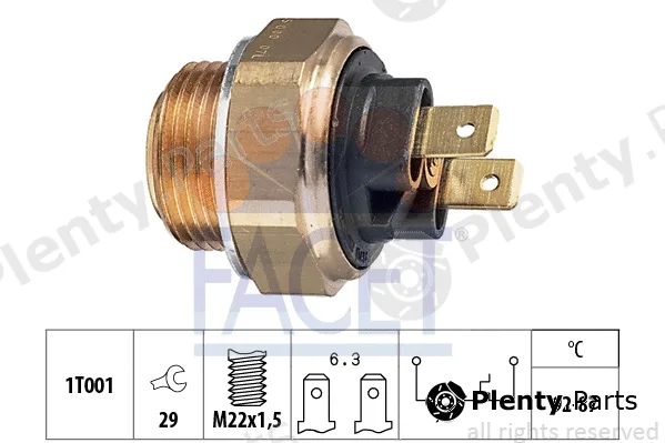 Facet 7.5000 — Temperature Switch, radiator fan Made in Italy - OE Equivalent