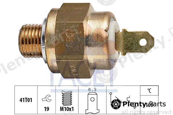 Facet 7.4132 — Temperature Switch, coolant warning lamp Made in Italy - OE Equivalent