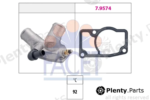Facet 7.8348 — Thermostat, coolant Made in Italy - OE Equivalent