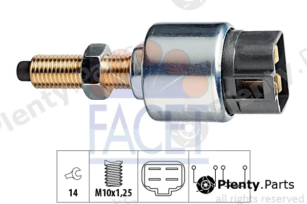 Facet 7.1044 — Stop Light Switch Made in Italy - OE Equivalent