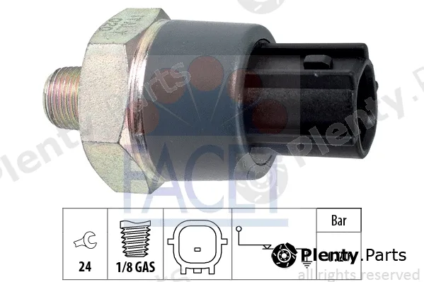 Facet 7.0166 — Oil Pressure Switch Made in Italy - OE Equivalent