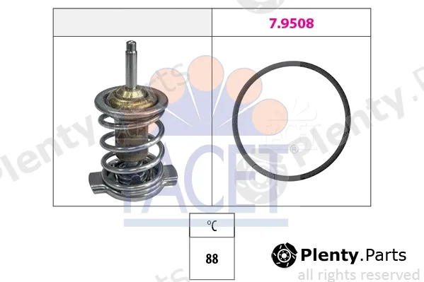 Facet 7.7974 — Thermostat, coolant Made in Italy - OE Equivalent