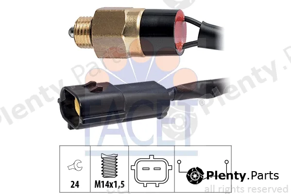 Facet 7.6346 — Switch, reverse light Made in Italy - OE Equivalent