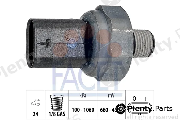Facet 25.0016 — Sensor, oil pressure Made in Italy - OE Equivalent