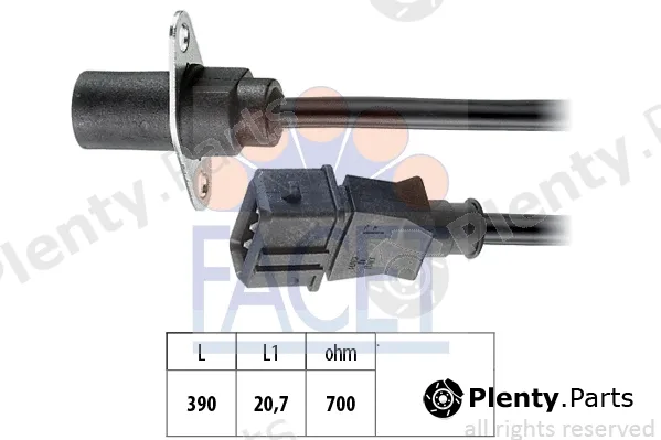 Facet 9.0270 — Sensor, crankshaft pulse Made in Italy - OE Equivalent