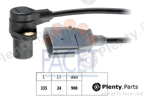 Facet 9.0398 — Sensor, crankshaft pulse Made in Italy - OE Equivalent