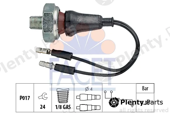 Facet 7.0061 — Oil Pressure Switch Made in Italy - OE Equivalent