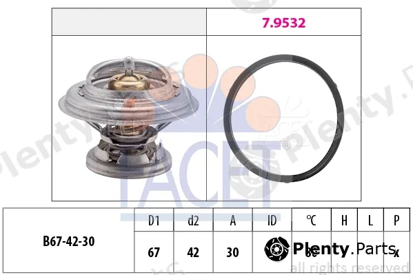 Facet 7.8271 — Thermostat, coolant Made in Italy - OE Equivalent