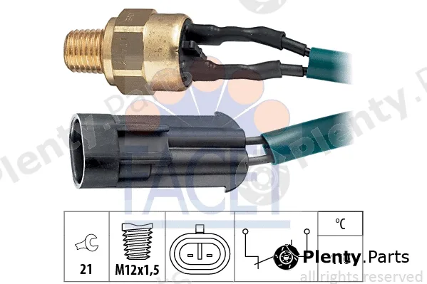 Facet 7.4089 — Temperature Switch, coolant warning lamp Made in Italy - OE Equivalent