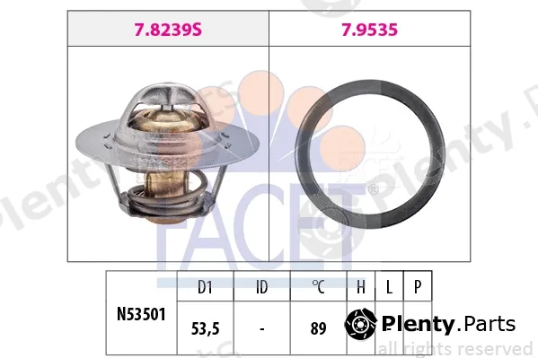 Facet 7.8630 — Thermostat, coolant Made in Italy - OE Equivalent