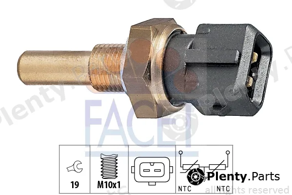 Facet 7.3229 — Sensor, coolant temperature Made in Italy - OE Equivalent