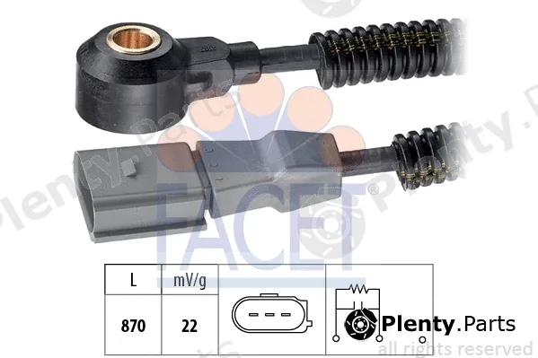 Facet 9.3192 — Knock Sensor Made in Italy - OE Equivalent
