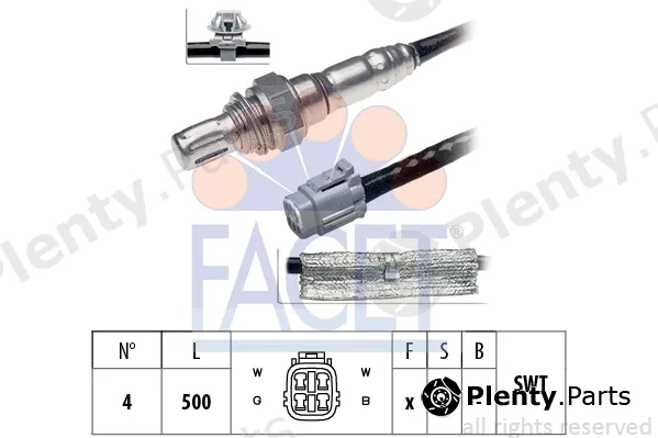 Facet 10.7384 — Lambda Sensor Made in Italy - OE Equivalent