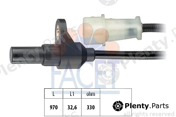 Facet 9.0373 — Sensor, crankshaft pulse Made in Italy - OE Equivalent