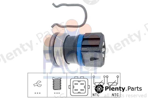 Facet 7.3146 — Sensor, coolant temperature Made in Italy - OE Equivalent