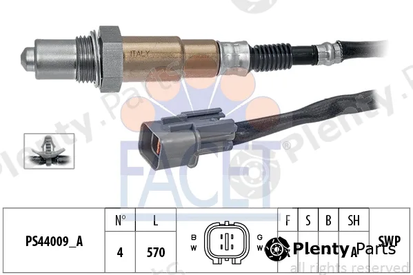 Facet 10.8344 — Lambda Sensor Made in Italy - OE Equivalent