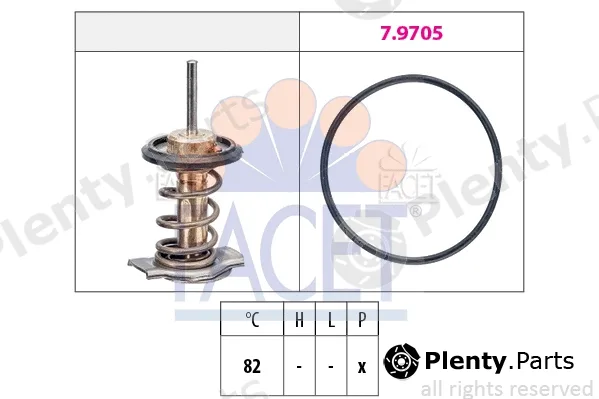 Facet 7.7951 — Thermostat, coolant Made in Italy - OE Equivalent