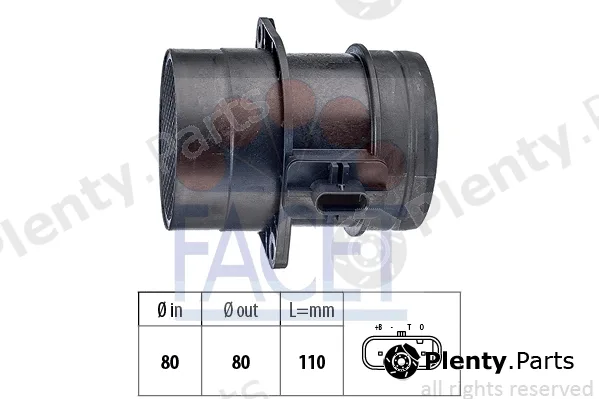 Facet 10.1446 — Mass Air Flow Sensor Made in Italy - OE Equivalent