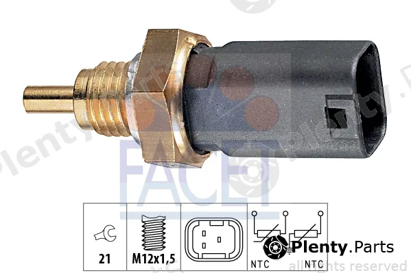 Facet 7.3273 — Sensor, coolant temperature Made in Italy - OE Equivalent