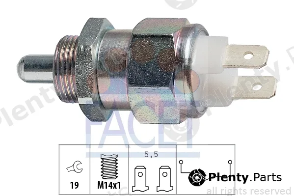 Facet 7.6021 — Switch, reverse light Made in Italy - OE Equivalent
