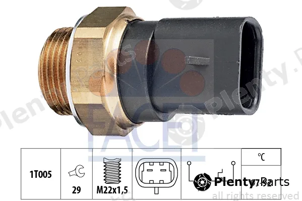 Facet 7.5103 — Temperature Switch, radiator fan Made in Italy - OE Equivalent