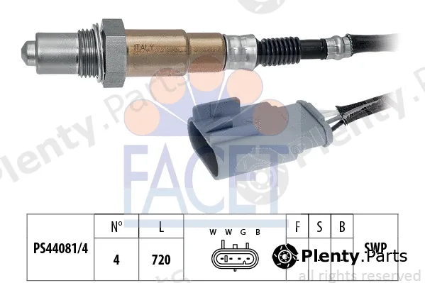 Facet 10.8208 — Lambda Sensor Made in Italy - OE Equivalent