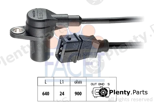 Facet 9.0132 — Sensor, crankshaft pulse Made in Italy - OE Equivalent