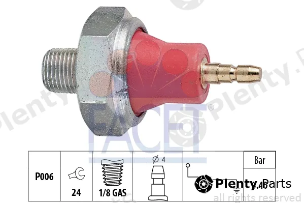 Facet 7.0015 — Oil Pressure Switch Made in Italy - OE Equivalent