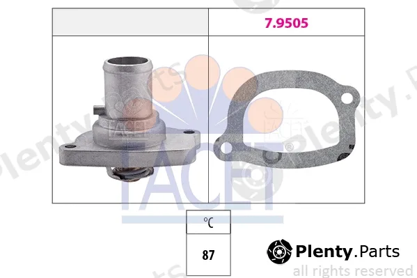 Facet 7.8482 — Thermostat, coolant Made in Italy - OE Equivalent